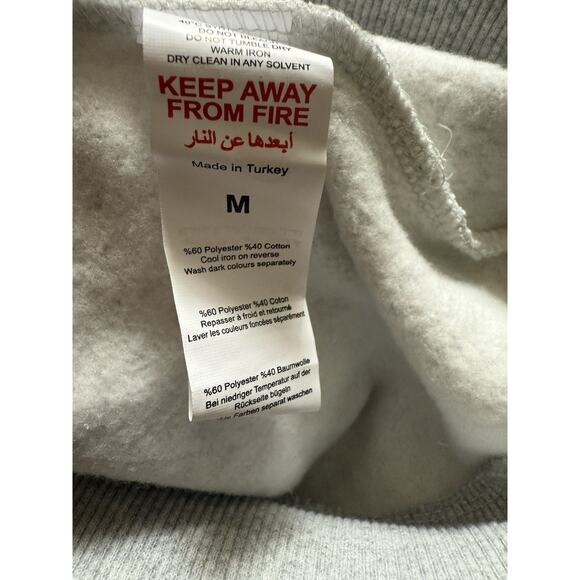 Boohoo Man Gray Sweatshirt Crewneck Limited Edition Oversized Men’s Medium - Picture 7 of 7